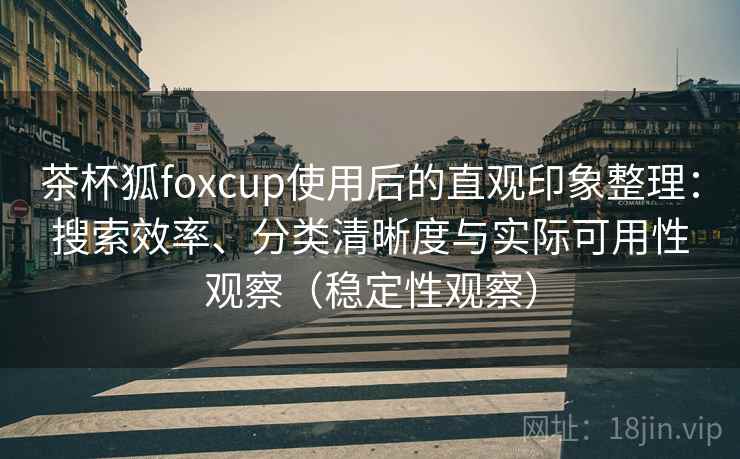 茶杯狐foxcup使用后的直观印象整理：搜索效率、分类清晰度与实际可用性观察（稳定性观察）