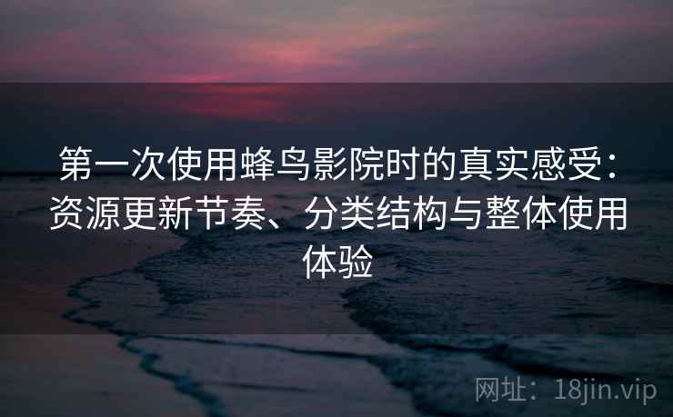 第一次使用蜂鸟影院时的真实感受：资源更新节奏、分类结构与整体使用体验