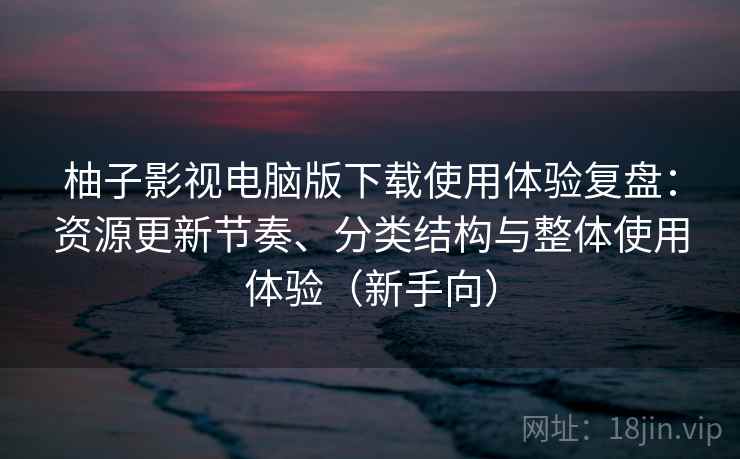 柚子影视电脑版下载使用体验复盘：资源更新节奏、分类结构与整体使用体验（新手向）