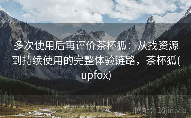 多次使用后再评价茶杯狐：从找资源到持续使用的完整体验链路，茶杯狐(upfox)